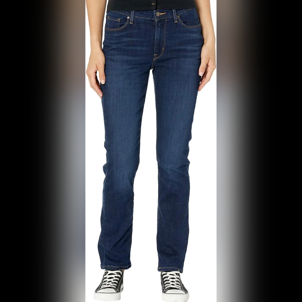 🆕 Levi's Sculpt Classic Straight mid rise Jeans Size 4 - Picture 1 of 10